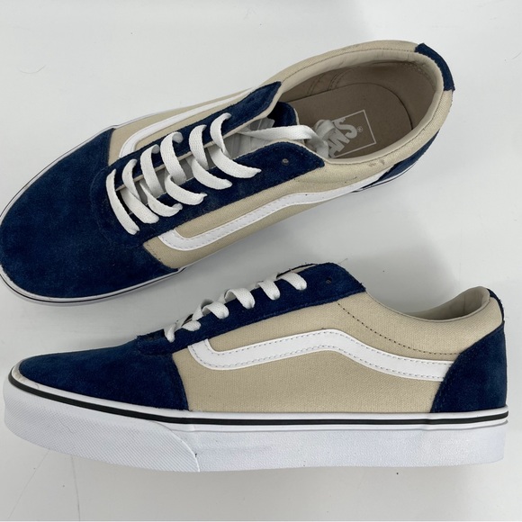 Vans Other - Vans Men’s Ward Low-Top Sneakers Navy Blue Suede Retro Old Skool 10.5